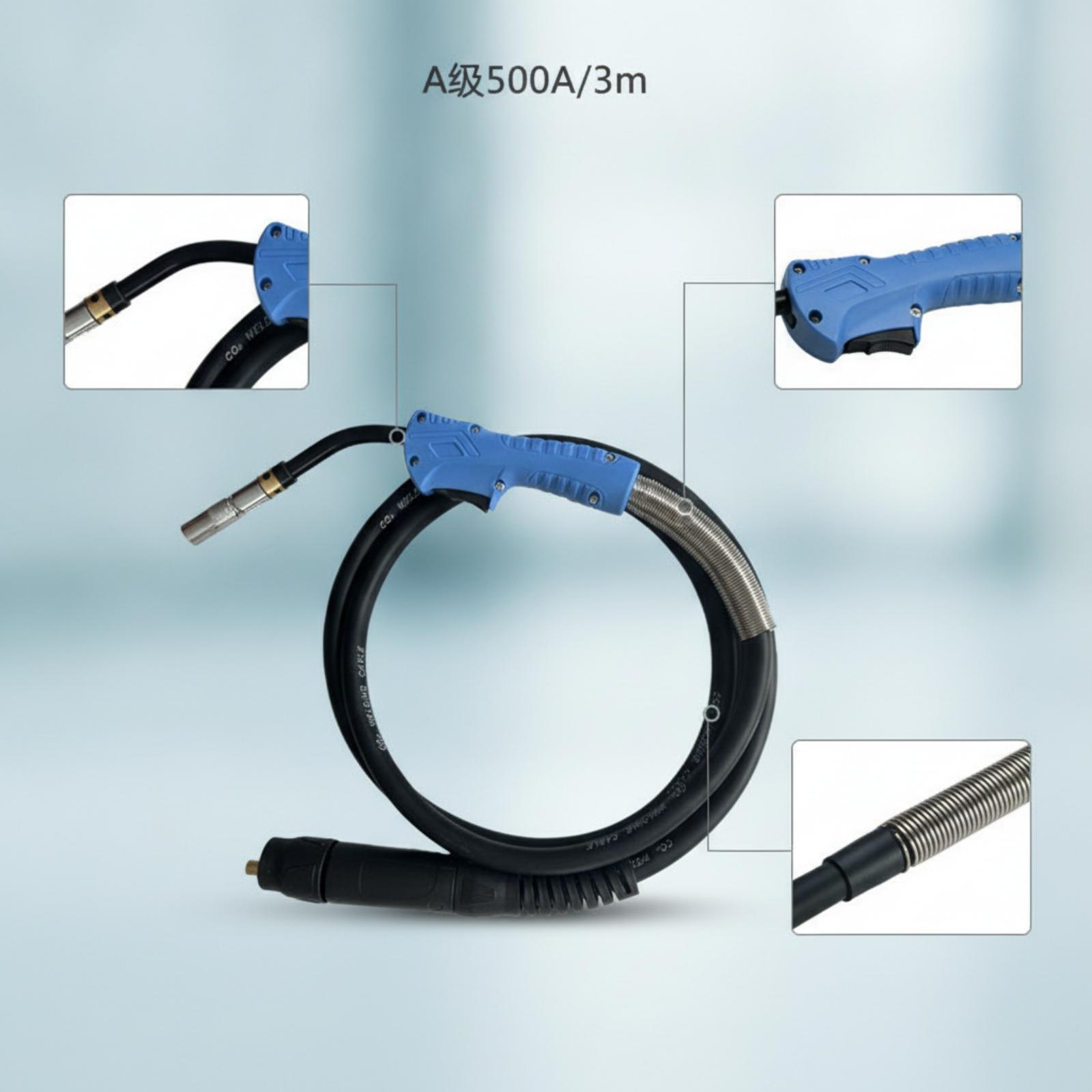 Tools For Fabrication Workshop - Premium MIG Welding Torch Kit Blue