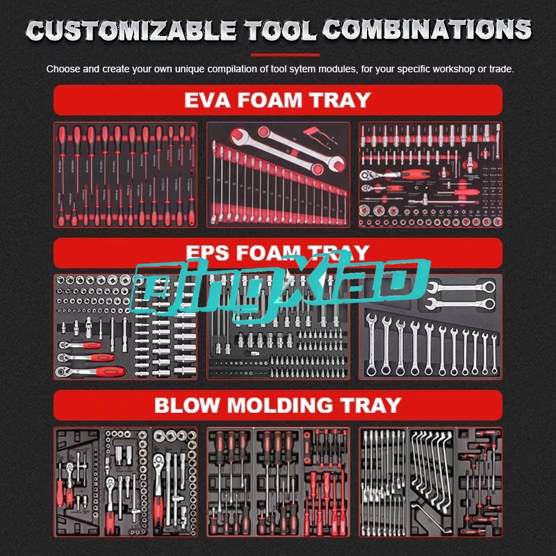 7 Drawers 250pcs Complete Tool - Tools Trolley For Workshop 评论和价格