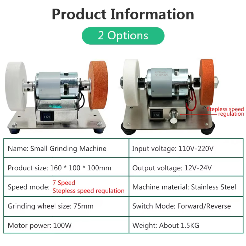 110V-220V Mini Grinding Machin - Workshop Tools Wood 评论和价格