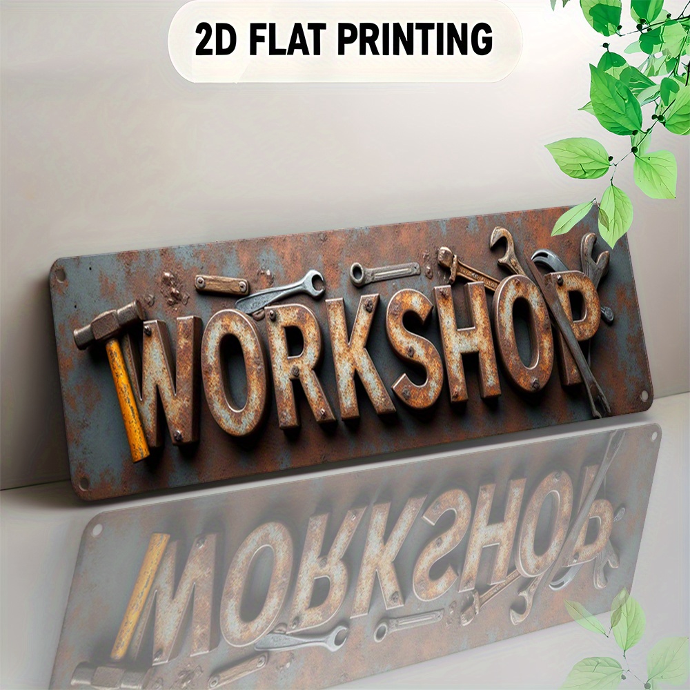 2D Flat,Signboard, a Decorativ - Workshop Tools Background 评论和价格